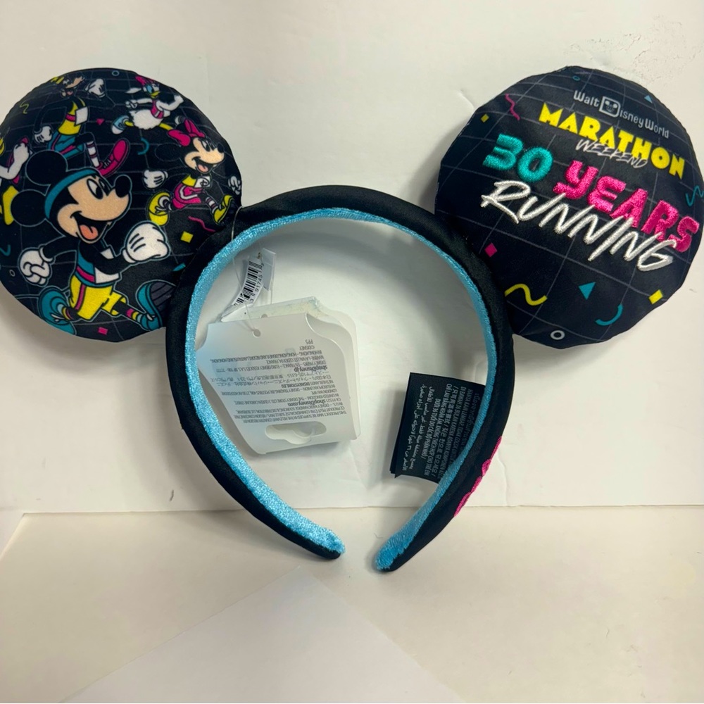 NWT. Disney RunDisney ears. Marathon Weekend Ears Headband celebrates 30 Years